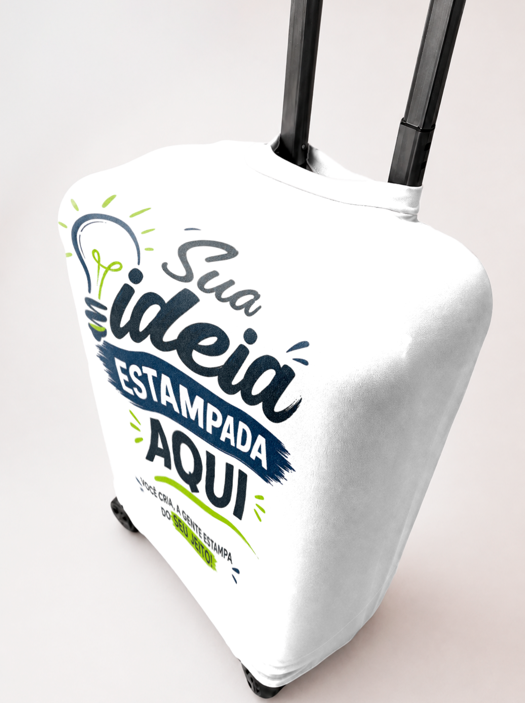 Capa Protetora Para Mala de Viagem Personalizada Com Sua Imagem