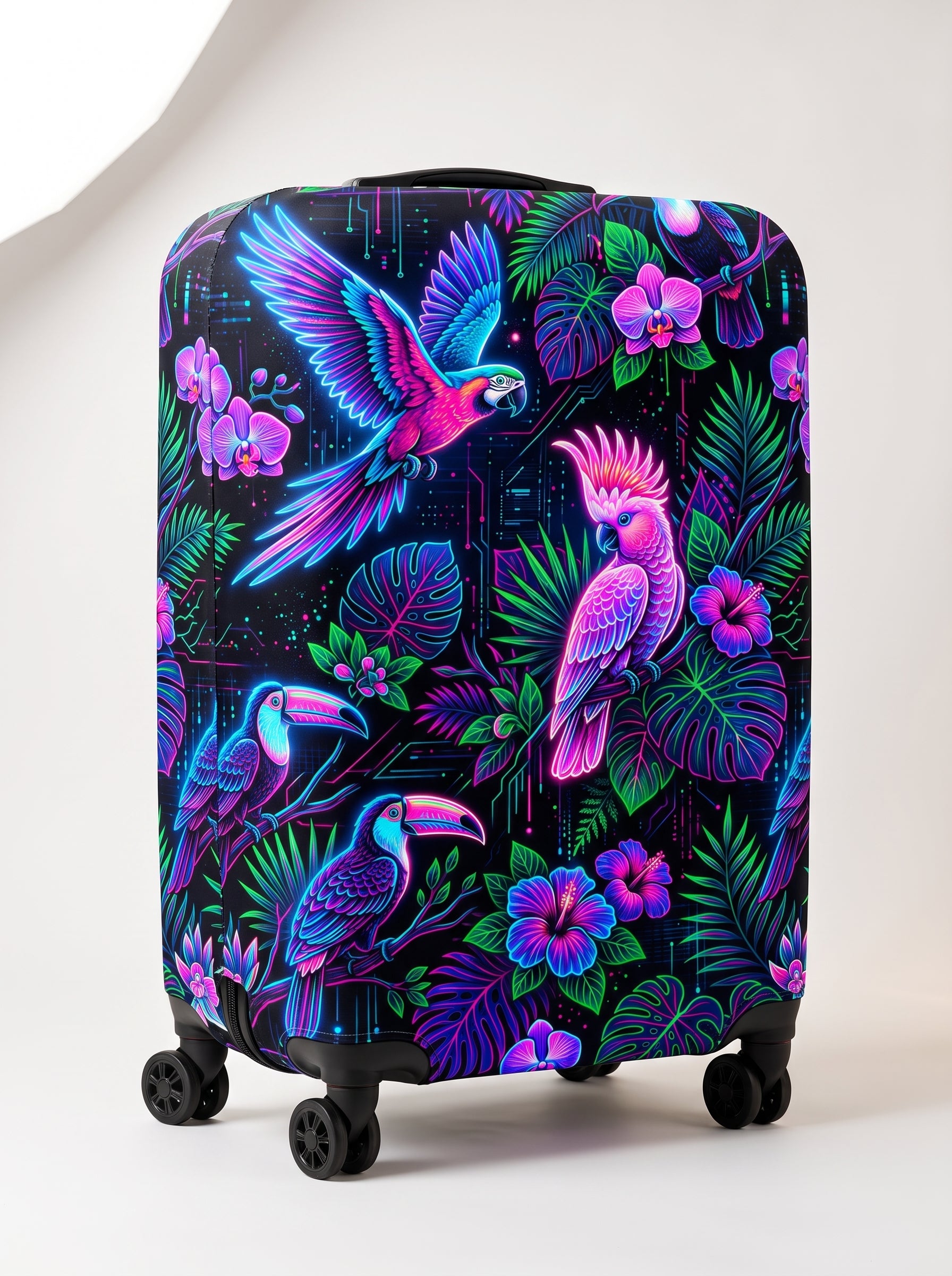 Capa de Mala Tropical Neon