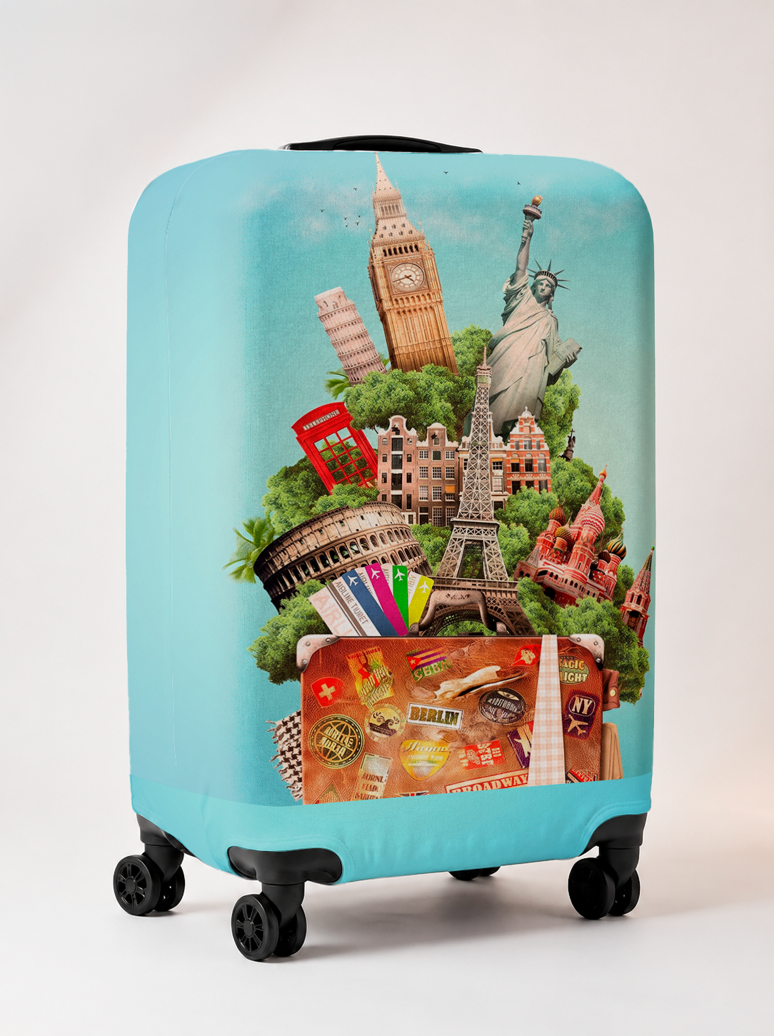 Capa de Mala Viajando o Mundo